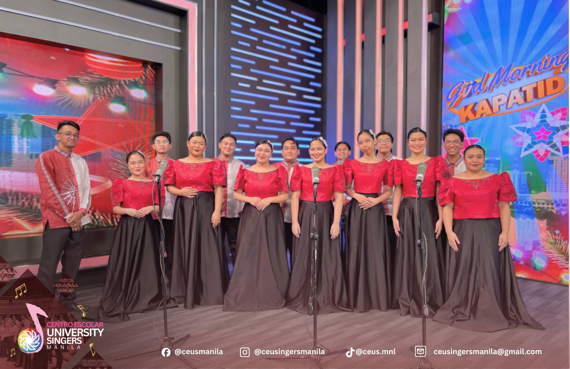 CEU Singers Manila TV5 appearance
